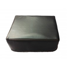 Turntable Deluxe Dust Cover. Black Faux Leather. Custom Available.